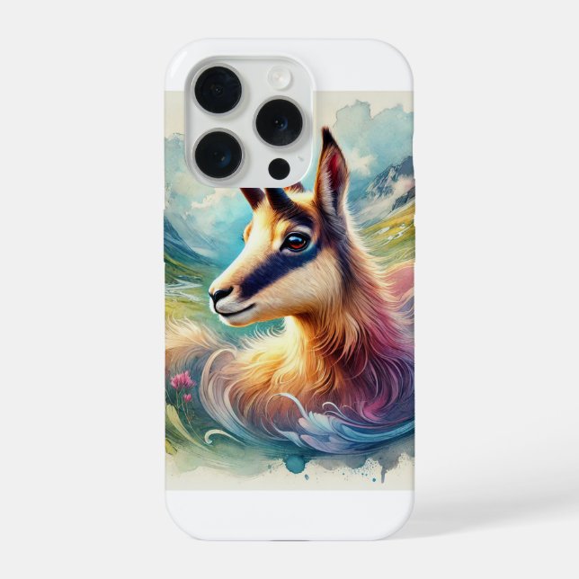 Chamois in the Alpine Light 061024AREF130 - Waterc (Verso)