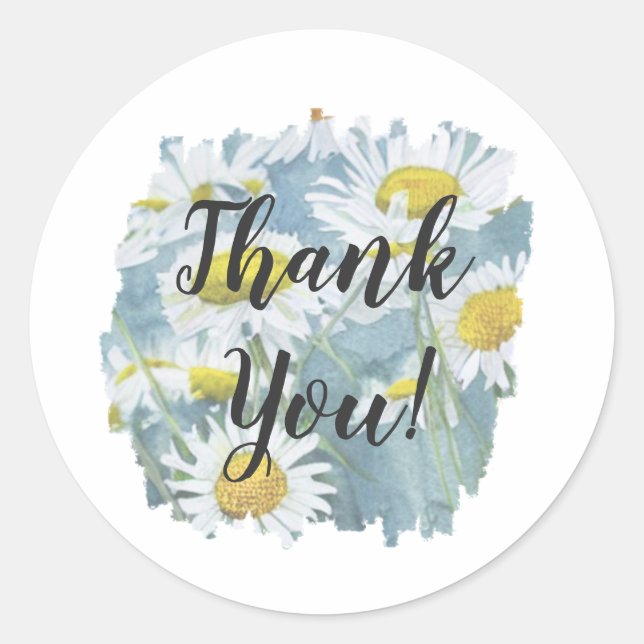 Chamomile - Obrigado Clássico Do Adesivo Redondo (Frente)