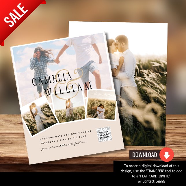 Champagne Blush FOTO Salve a data QRcode no site d (Criador carregado)