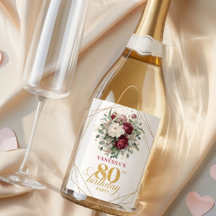 Champagne de Aniversário de 80 anos Refined Blush