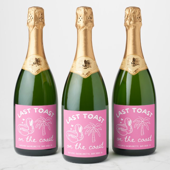 Champagne de Despedida Rosa para Noiva (Garrafas)