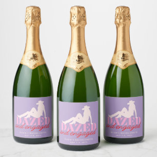Champagne de Noiva Deslumbrada e Comprometida Roxa