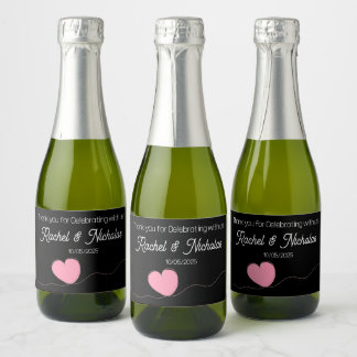 Champagne mini bottles favors personalized