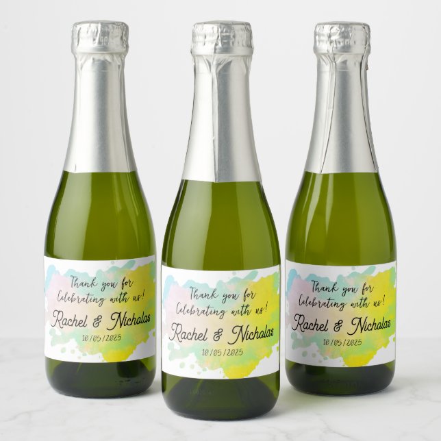 Champagne mini bottles favors personalized (Garrafas)