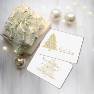 Champaing Joyoux Noel Cartões de agradecimentos