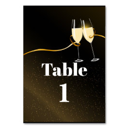 Champanhe, adulto, vinho, cartão de mesa