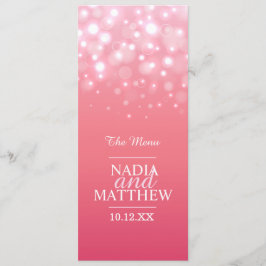 Champanhe cor-de-rosa, menu janto de quatro cursos