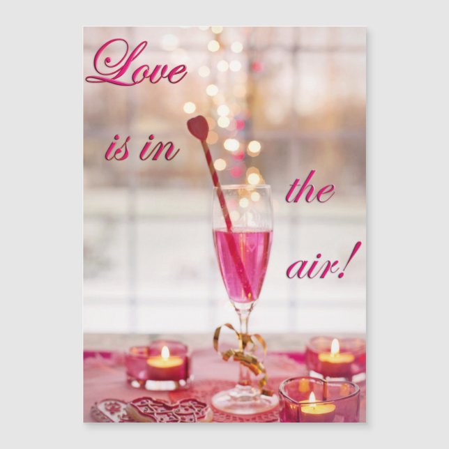 Champanhe de Amor de Casamento dia de os namorados (Frente)