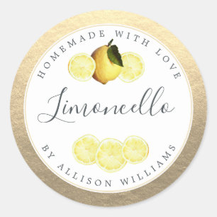 Champanhe de Etiqueta Limoncello Caseiro Personali