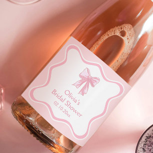 Champanhe do Chá de panela do Casando rosa