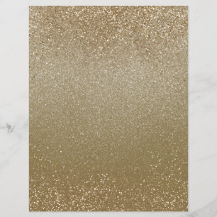 Champanhe Dourado Shimmer - Papel Scrapbook de Poe