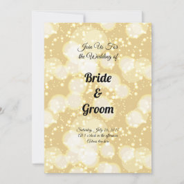Champanhe Elegante Bolhas Convite De Casamento