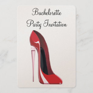 Champanhe Heel Stiletto - Convite para Bachelorett