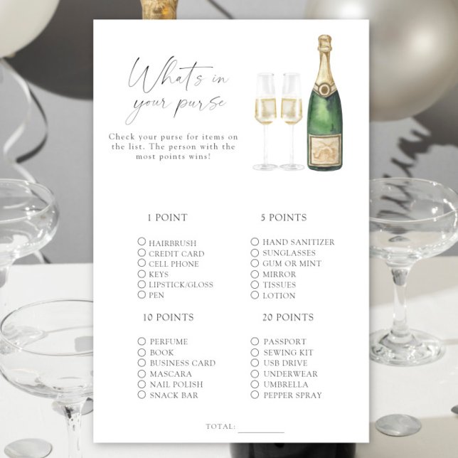 Champanhe - O que há no seu jogo de bolsa (Criador carregado)