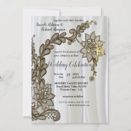 Champanhe Ou Seda-prateada E Convite A Locais Pret