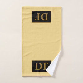 Champanhe Personalizado Com Toalha De Mão Dourada