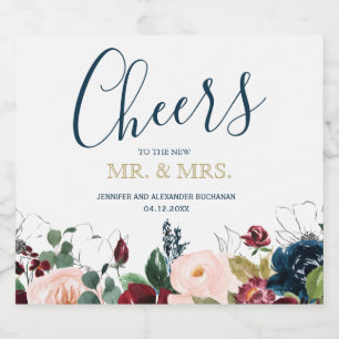 Champanhe Romântico, Rosa, Azul e Negro 