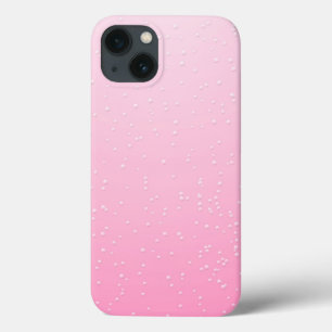 Champanhe Rosa com Arte de Fundo das Pequenas Bolh