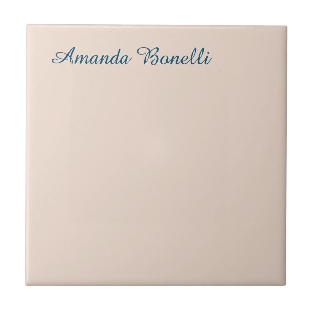 Champanhe Rosa Simples Moderno Minimalista (Frente)