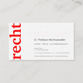 Chancelaria cartão de presentação