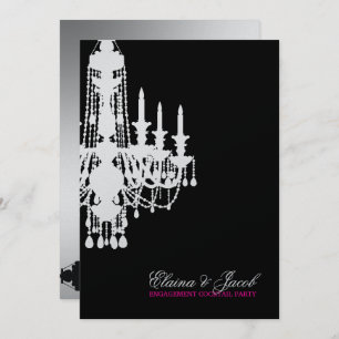 Chandelier De 311 Glitz - Convite Para Prata Metál