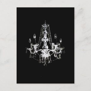 Chandelier Elegante - Cartão postal / Convites / R