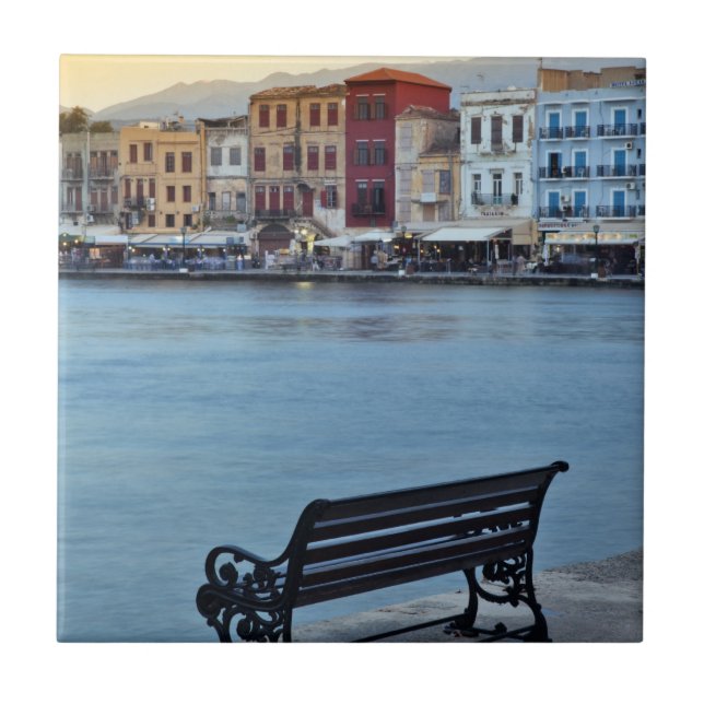 Chania ao anoitecer, Chania, Creta, Grécia (Frente)