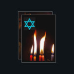 Chanukah candle chama, Estrela do Convite David<br><div class="desc">Celebrar a liberdade judaica dos opressores do passado e moderno deste Chanukah.</div>