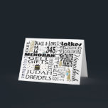 Chanukah - Palavras do Cartão Saudável Chanukah<br><div class="desc">"Chanukah Words" Hanukkah - Cartão de Saudação com Envelope. Para personalizar este cartão basta apagar texto, "Paz e Amor" e adicionar suas próprias palavras. Escolha seu estilo de fonte, cor, tamanho e texto favoritos. Altere o texto para a sua placa de dentro de gosto! Obrigados para parar e comprar. Muito...</div>