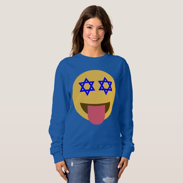 chanukkah hanukkah emoji mulheres camisa (Frente Completa)