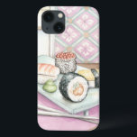 Chapa de Sushi com Chopsticks<br><div class="desc">Megan Meagher pintou este prato delicioso de sushi sorvido,  completo com um par de pauzinhos para ajudá-lo a curtir a refeição. Você pode quase sentir este maravilhoso lanche! Comprar seu impressão hoje!</div>