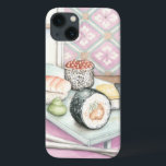 Chapa de Sushi com Chopsticks<br><div class="desc">Megan Meagher pintou este prato delicioso de sushi sorvido,  completo com um par de pauzinhos para ajudá-lo a curtir a refeição. Você pode quase sentir este maravilhoso lanche! Comprar seu impressão hoje!</div>