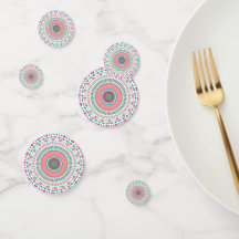 Chapas de papel coloridas