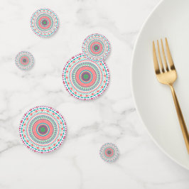 Chapas de papel coloridas