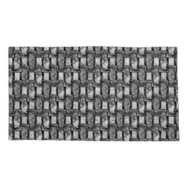 Chapas retangulares esculpidas e manchadas, cinzas