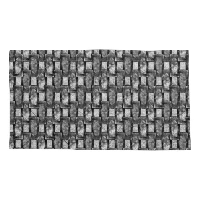 Chapas retangulares esculpidas e manchadas, cinzas (Traseira - Esquerda)