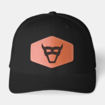 Chapéu com Emblema de Touro Geométrico em Remendo