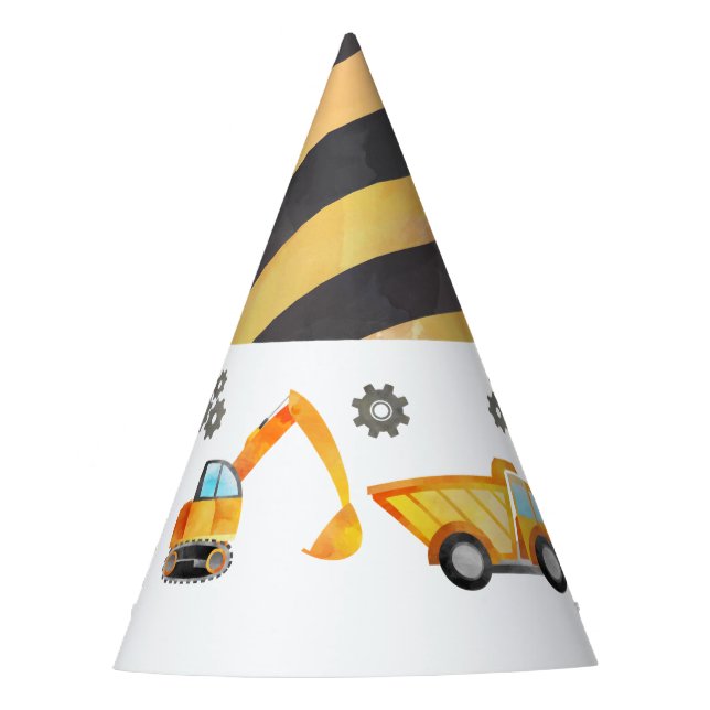 Chapéu de Aniversário de Construção para uma Festa (Frente)