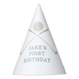 Chapéu de aniversário de golfe azul