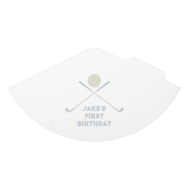 Chapéu de aniversário de golfe azul (Frente)