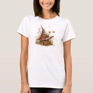 Chapéu de Bruxa Encantado e Camiseta de Outono