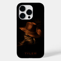 Chapéu de Cowboy e Botas de Couro Masculino Person