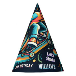 Chapéu De Festa 13 de Skateboard da Zona de Salto de patinete Aniv