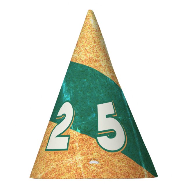 Chapéu De Festa 2025 NYE party hat in SUNSET STRIPPED (Direita)