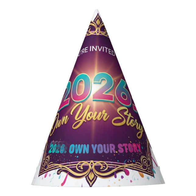 Chapéu De Festa 2026: Own Your Story Invitations (Frente)