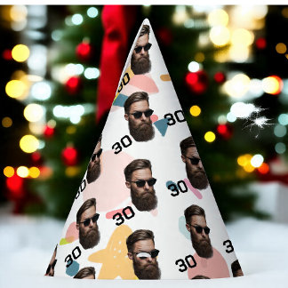 Chapéu De Festa 30 de 20 personalizado para a face 40º 50º anivers