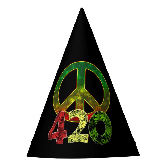 Chapéu De Festa 4 20 Paz (Frente)