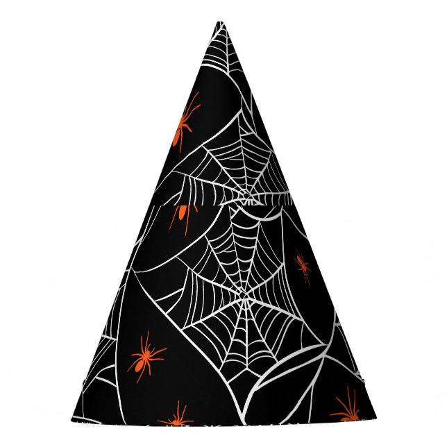 Chapéu De Festa A teia das bruxas e o fundo das aranhas do Hallowe (Frente)