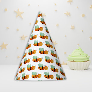 Chapéu De Festa Abelha Pequena e Corajosa com Asas Azuis