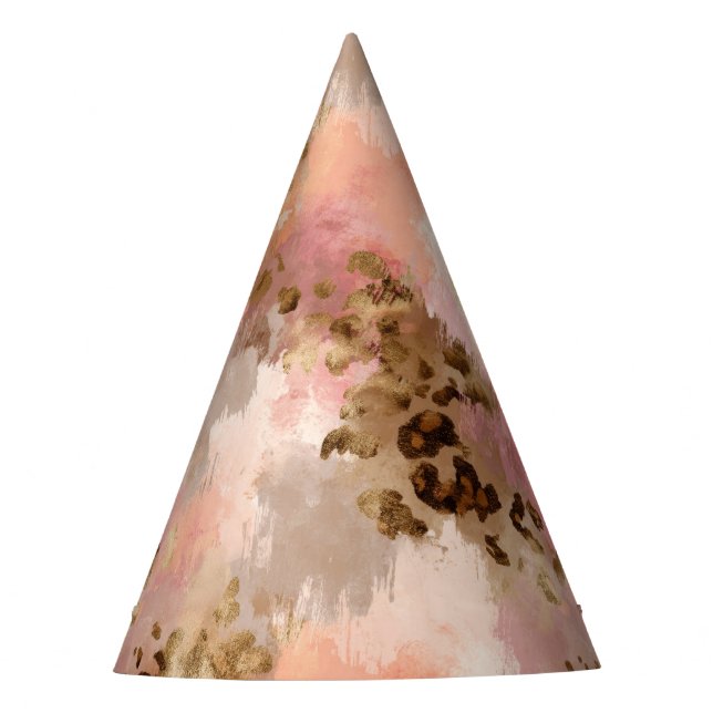 Chapéu De Festa Abstrato Leopard Print Party Hat (Frente)